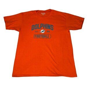 Miami Dolphins Shirt Men's Medium Orange 14 Ryan Fitzpatrick Short Sleeve Footba
